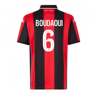 OGC Nice Hicham Boudaoui #6 Hemmakläder 2025-26 Kortärmad OGC Nice Hicham Boudaoui #6 Hemmakläder 2025-26 Kortärmad